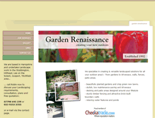Tablet Screenshot of garden-renaissance.co.uk